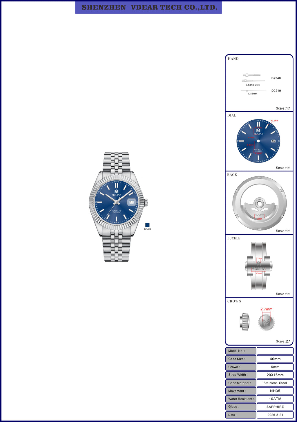 MOLINA Datejust 40 – First Edition